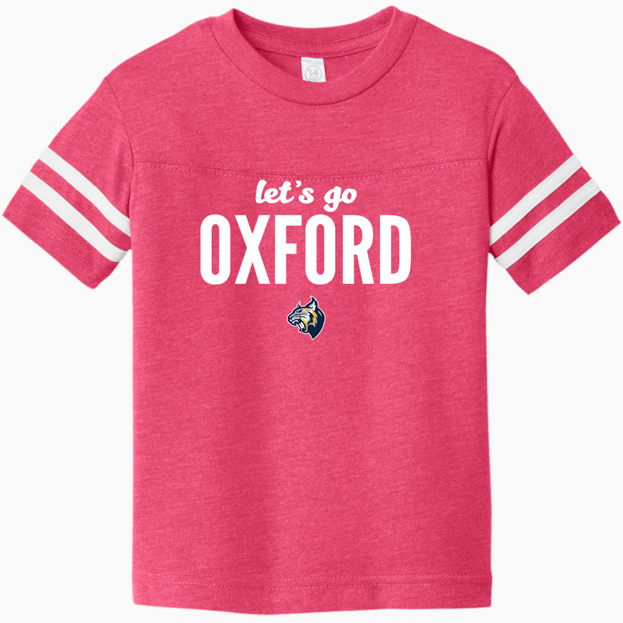 Oxford Wildcats <span class="pdp-name-mascot">Oxford Wildcats</span> Rabbit Skins Toddler Football Fine Jersey T-Shirt