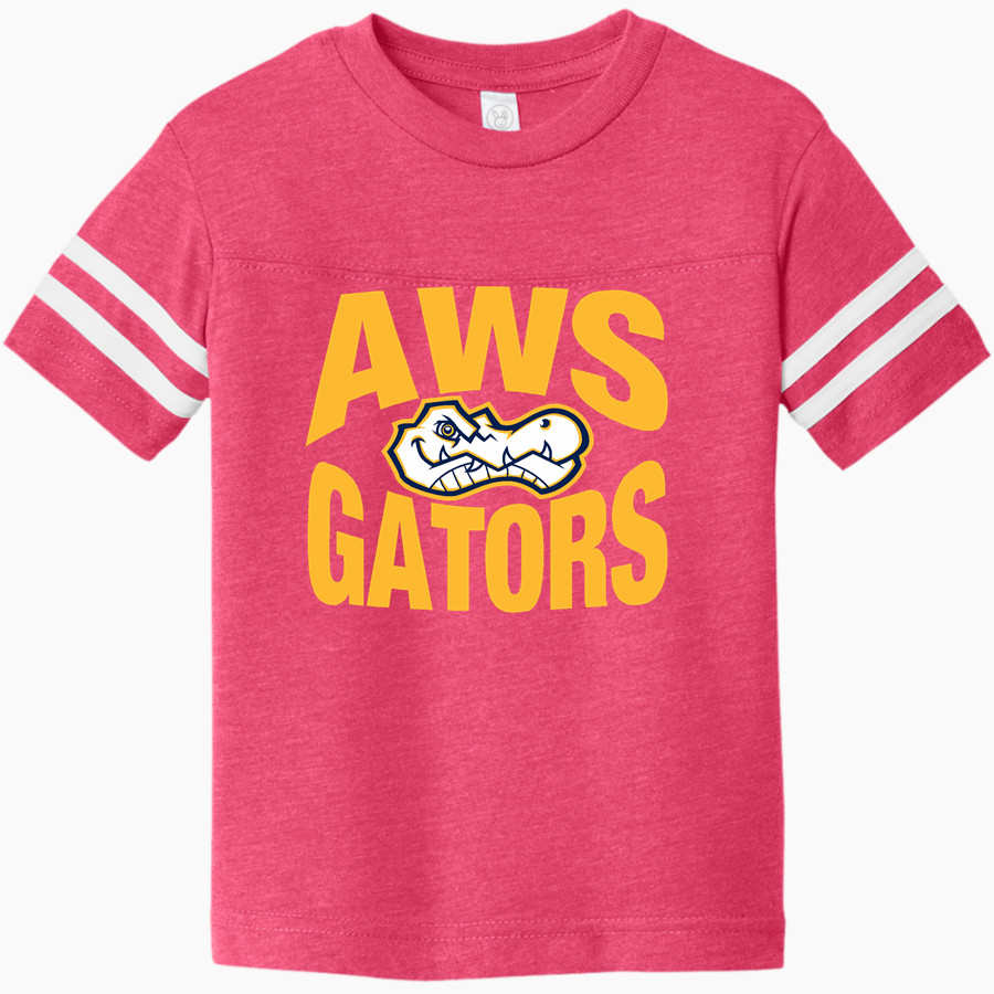 AWS Gators <span class="pdp-name-mascot">AWS Gators</span> Rabbit Skins Toddler Football Fine Jersey T-Shirt