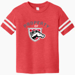 WESTFALL HIGH SCHOOL MUSTANGS <span class="pdp-name-mascot">WESTFALL MUSTANGS</span> Rabbit Skins Toddler Football Fine Jersey T-Shirt Front Thumbnail