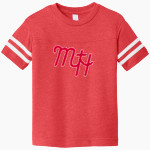 Mt. Hood Community College Mt. Hood Community C <span class="pdp-name-mascot">Mt. Hood Community College</span> Rabbit Skins Toddler Football Fine Jersey T-Shirt Front Thumbnail