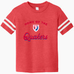 Plainfield Quakers <span class="pdp-name-mascot">Plainfield Quakers</span> Rabbit Skins Toddler Football Fine Jersey T-Shirt Front Thumbnail