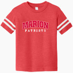 Marion Patriots <span class="pdp-name-mascot">Marion High School Patriots</span> Rabbit Skins Toddler Football Fine Jersey T-Shirt Front Thumbnail