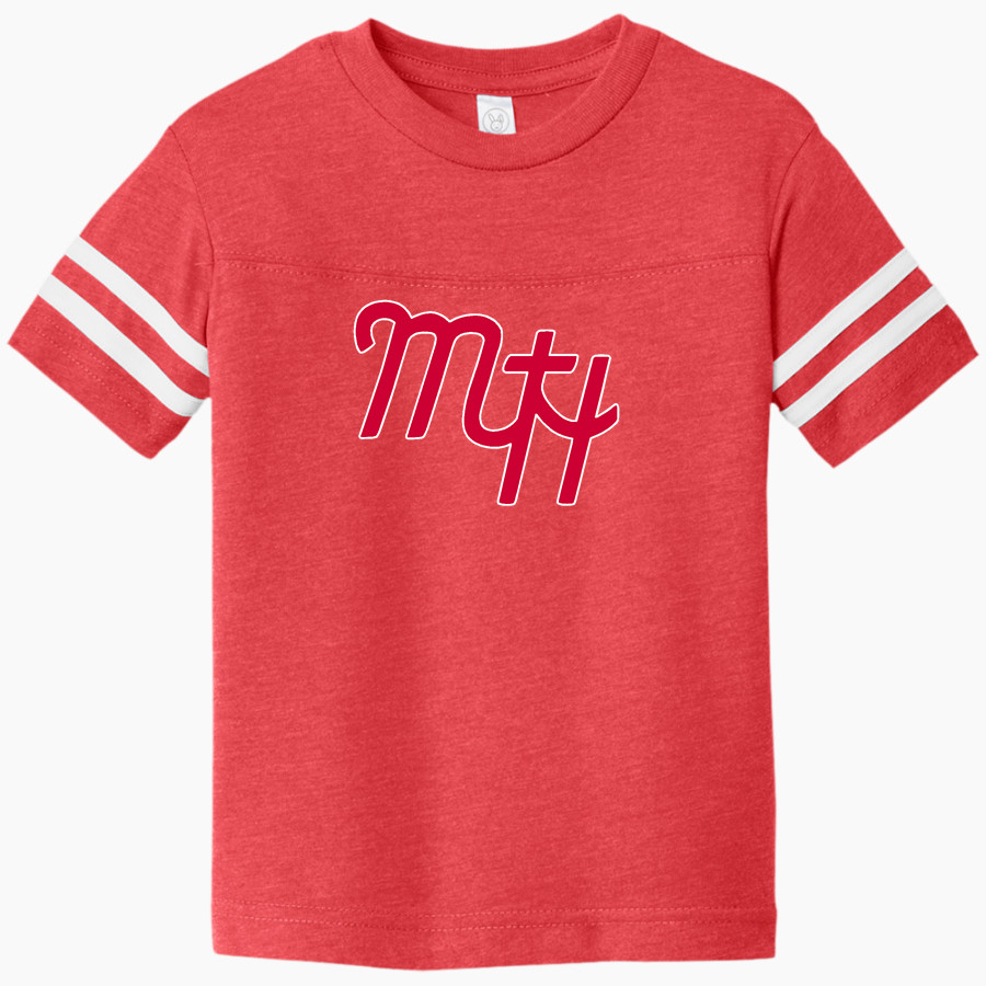 Mt. Hood Community College Mt. Hood Community C <span class="pdp-name-mascot">Mt. Hood Community College</span> Rabbit Skins Toddler Football Fine Jersey T-Shirt