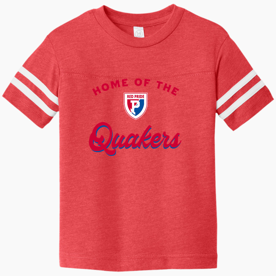 Plainfield Quakers <span class="pdp-name-mascot">Plainfield Quakers</span> Rabbit Skins Toddler Football Fine Jersey T-Shirt