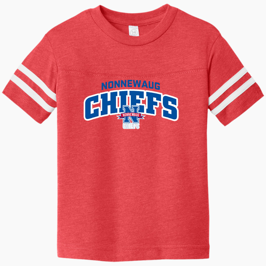 Nonnewaug Chiefs <span class="pdp-name-mascot">Nonnewaug Chiefs</span> Rabbit Skins Toddler Football Fine Jersey T-Shirt