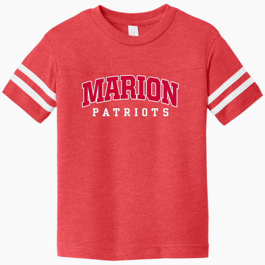 Marion Patriots <span class="pdp-name-mascot">Marion High School Patriots</span> Rabbit Skins Toddler Football Fine Jersey T-Shirt