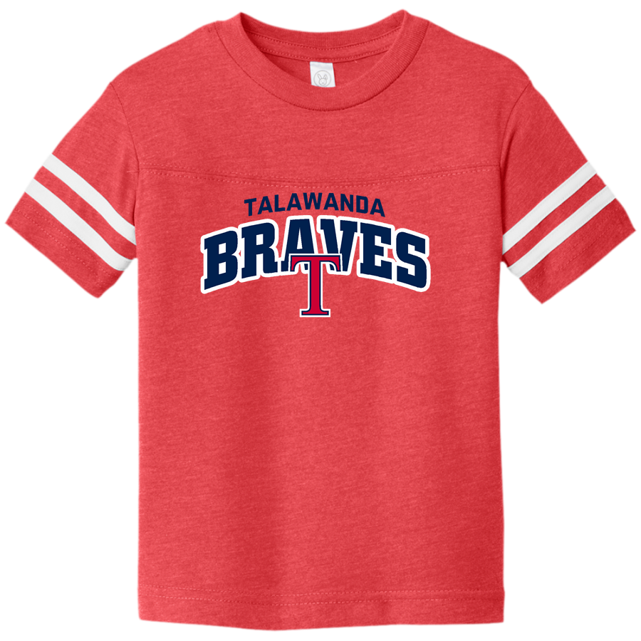 TALAWANDA HIGH SCHOOL BRAVES <span class="pdp-name-mascot">TALAWANDA BRAVES</span> Rabbit Skins Toddler Football Fine Jersey T-Shirt