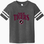ARP HIGH SCHOOL TIGERS Rabbit Skins Toddler Football Fine Jersey T-Shirt Front Thumbnail