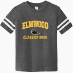 Elmwood Panthers <span class="pdp-name-mascot">Elmwood Elementary School Panthers</span> Rabbit Skins Toddler Football Fine Jersey T-Shirt Front Thumbnail
