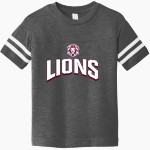 FAITH CHRISTIAN ACADEMY LIONS <span class="pdp-name-mascot">FAITH LIONS</span> Rabbit Skins Toddler Football Fine Jersey T-Shirt Front Thumbnail