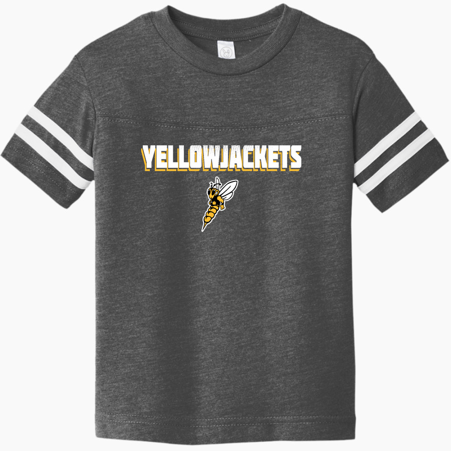 Superior Yellowjackets <span class="pdp-name-mascot">UW Superior Yellowjackets</span> Rabbit Skins Toddler Football Fine Jersey T-Shirt