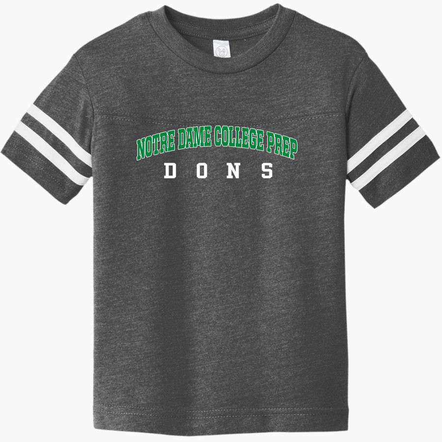 Notre Dame College Prep The Official Online Store <span class="pdp-name-mascot">Notre Dame Dons</span> Rabbit Skins Toddler Football Fine Jersey T-Shirt