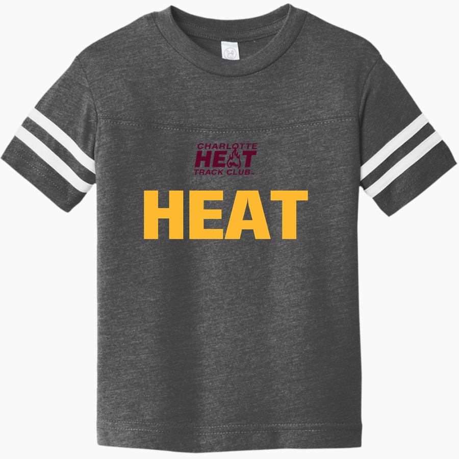 Charlotte Heat Track Club <span class="pdp-name-mascot">Charlotte Heat Track Club</span> Rabbit Skins Toddler Football Fine Jersey T-Shirt