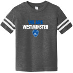 WESTMINSTER SCHOOLS OF AUGUSTA WILDCATS <span class="pdp-name-mascot">WESTMINSTER PREPARATORY WILDCATS</span> Rabbit Skins Toddler Football Fine Jersey T-Shirt Front Thumbnail