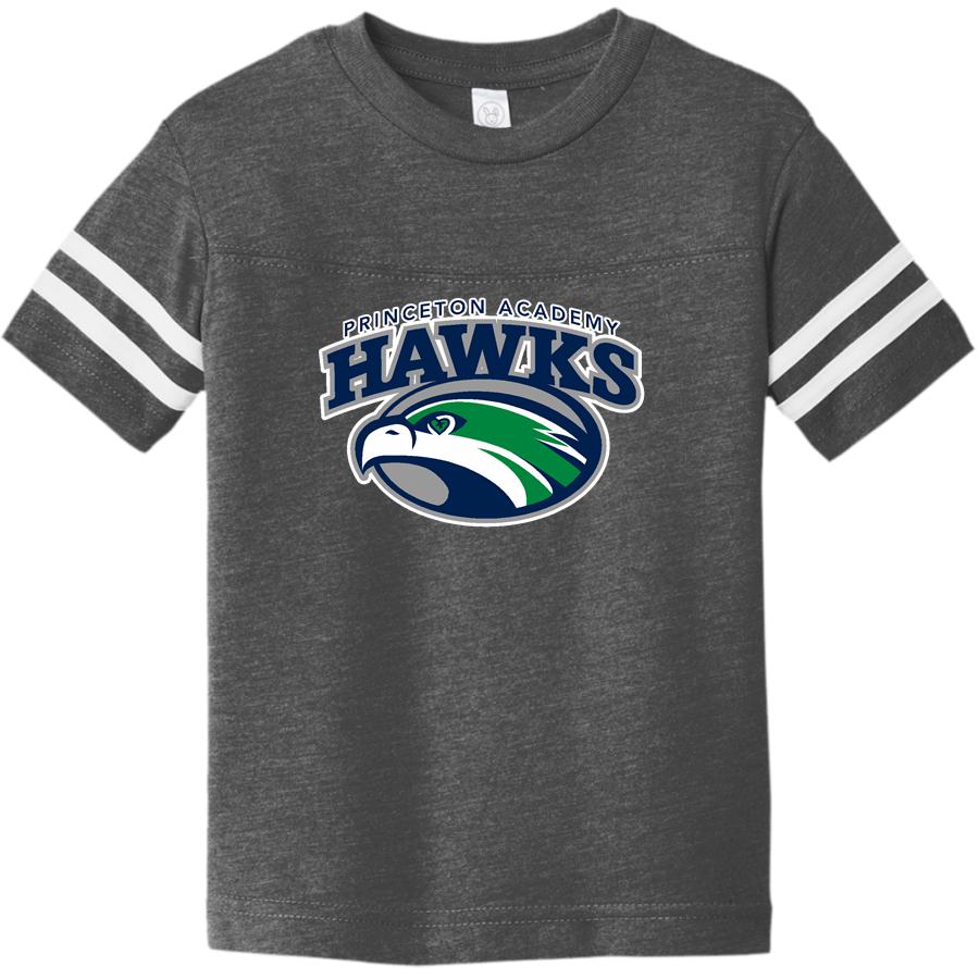 PRINCETON ACADEMY Hawks <span class="pdp-name-mascot">PRINCETON ACADEMY OF THE SACRED HEART Hawks</span> Rabbit Skins Toddler Football Fine Jersey T-Shirt