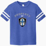 Christendom College Online Store <span class="pdp-name-mascot">Christendom College Crusaders</span> Rabbit Skins Toddler Football Fine Jersey T-Shirt Front Thumbnail