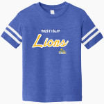 West Islip Lions <span class="pdp-name-mascot">West Islip Senior High School Tigers</span> Rabbit Skins Toddler Football Fine Jersey T-Shirt Front Thumbnail