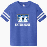 CALVIN M WOODWARD HIGH SCHOOL POLAR BEARS Rabbit Skins Toddler Football Fine Jersey T-Shirt Front Thumbnail