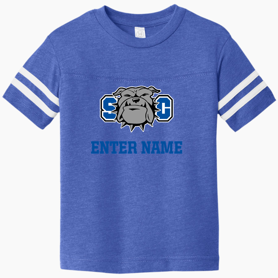 SOUTH CALLAWAY HIGH SCHOOL BULLDOGS <span class="pdp-name-mascot">SOUTH CALLAWAY BULLDOGS</span> Rabbit Skins Toddler Football Fine Jersey T-Shirt