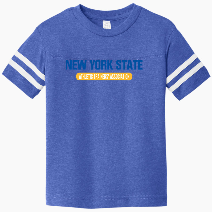 New York State Athletic Trainers' Association <span class="pdp-name-mascot">New York State Athletic Trainers' Association</span> Rabbit Skins Toddler Football Fine Jersey T-Shirt