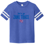 ZANE TRACE HIGH SCHOOL PIONEERS <span class="pdp-name-mascot">ZANE TRACE PIONEERS</span> Rabbit Skins Toddler Football Fine Jersey T-Shirt Front Thumbnail