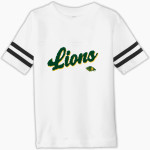 BORAH HIGH SCHOOL LIONS Rabbit Skins Toddler Football Fine Jersey T-Shirt Front Thumbnail