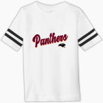 CROOMS ACADEMY PANTHERS Rabbit Skins Toddler Football Fine Jersey T-Shirt Front Thumbnail