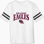 NEW ALBANY HIGH SCHOOL EAGLES Rabbit Skins Toddler Football Fine Jersey T-Shirt Front Thumbnail