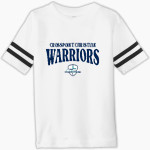 Crosspoint Christian Warriors Rabbit Skins Toddler Football Fine Jersey T-Shirt Front Thumbnail