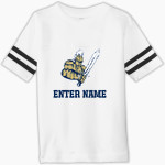 KING'S WAY CHRISTIAN SCHOOL CRUSADERS Rabbit Skins Toddler Football Fine Jersey T-Shirt Front Thumbnail