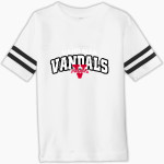 VANDALIA HIGH SCHOOL VANDALS Rabbit Skins Toddler Football Fine Jersey T-Shirt Front Thumbnail
