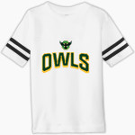 OVERLAKE OWLS ONLINE STORE Rabbit Skins Toddler Football Fine Jersey T-Shirt Front Thumbnail