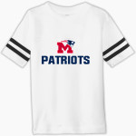 Marion Patriots Rabbit Skins Toddler Football Fine Jersey T-Shirt Front Thumbnail