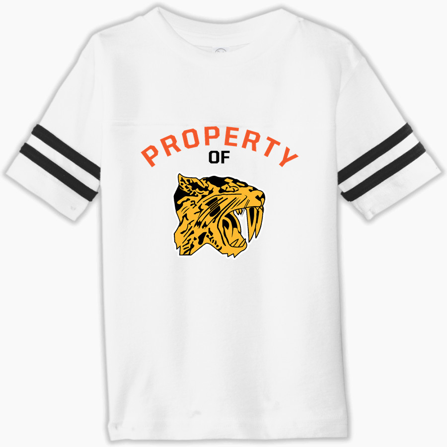 Campbell Sabers Rabbit Skins Toddler Football Fine Jersey T-Shirt