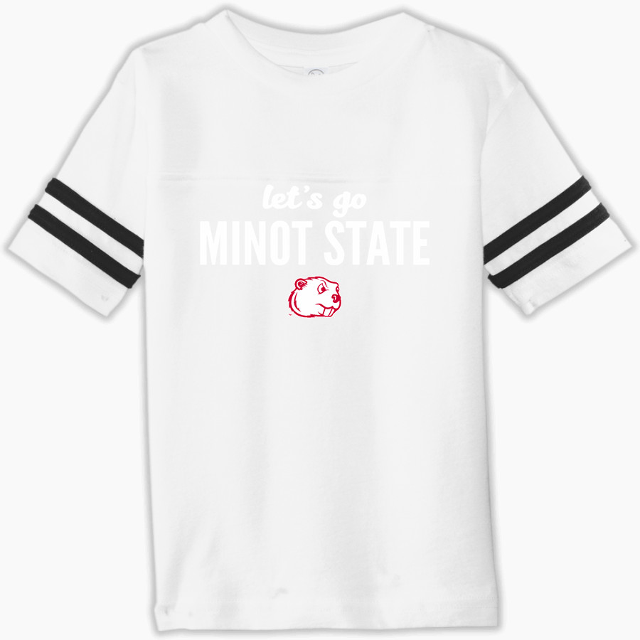 Minot State Beavers Rabbit Skins Toddler Football Fine Jersey T-Shirt