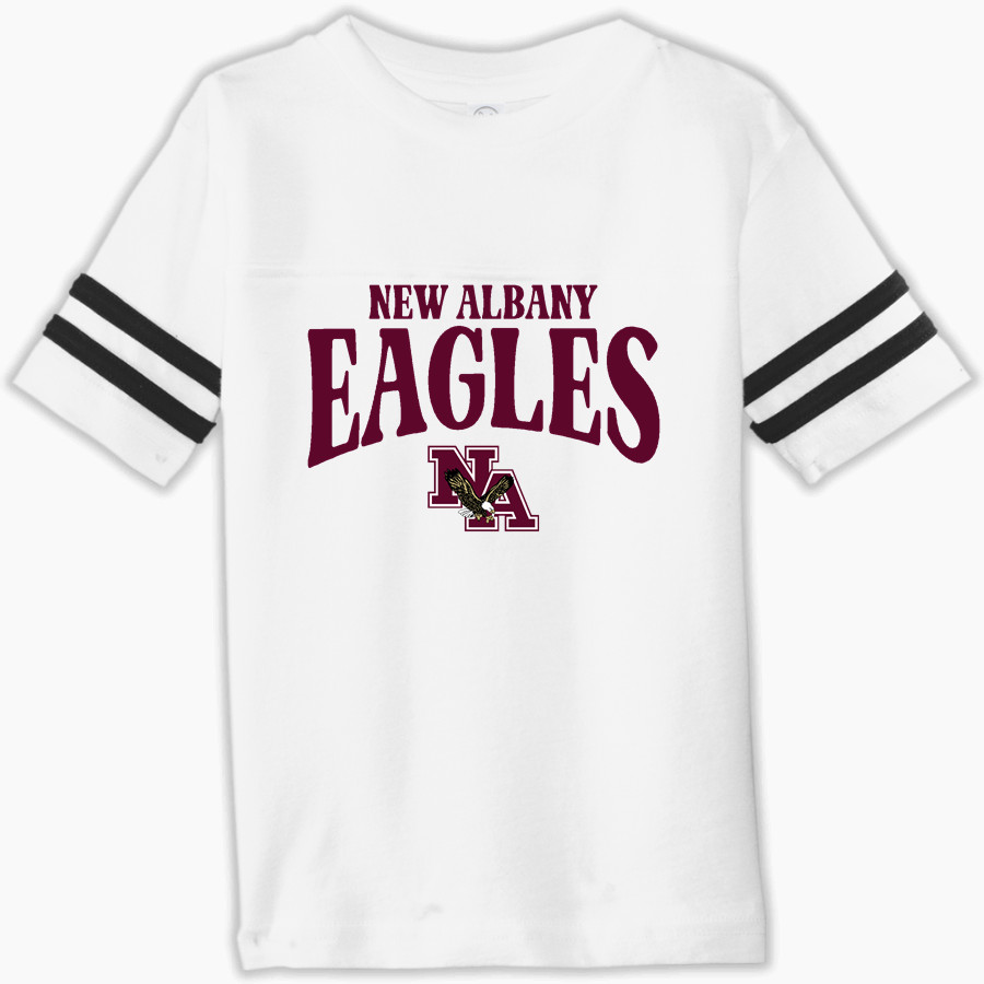 NEW ALBANY HIGH SCHOOL EAGLES Rabbit Skins Toddler Football Fine Jersey T-Shirt
