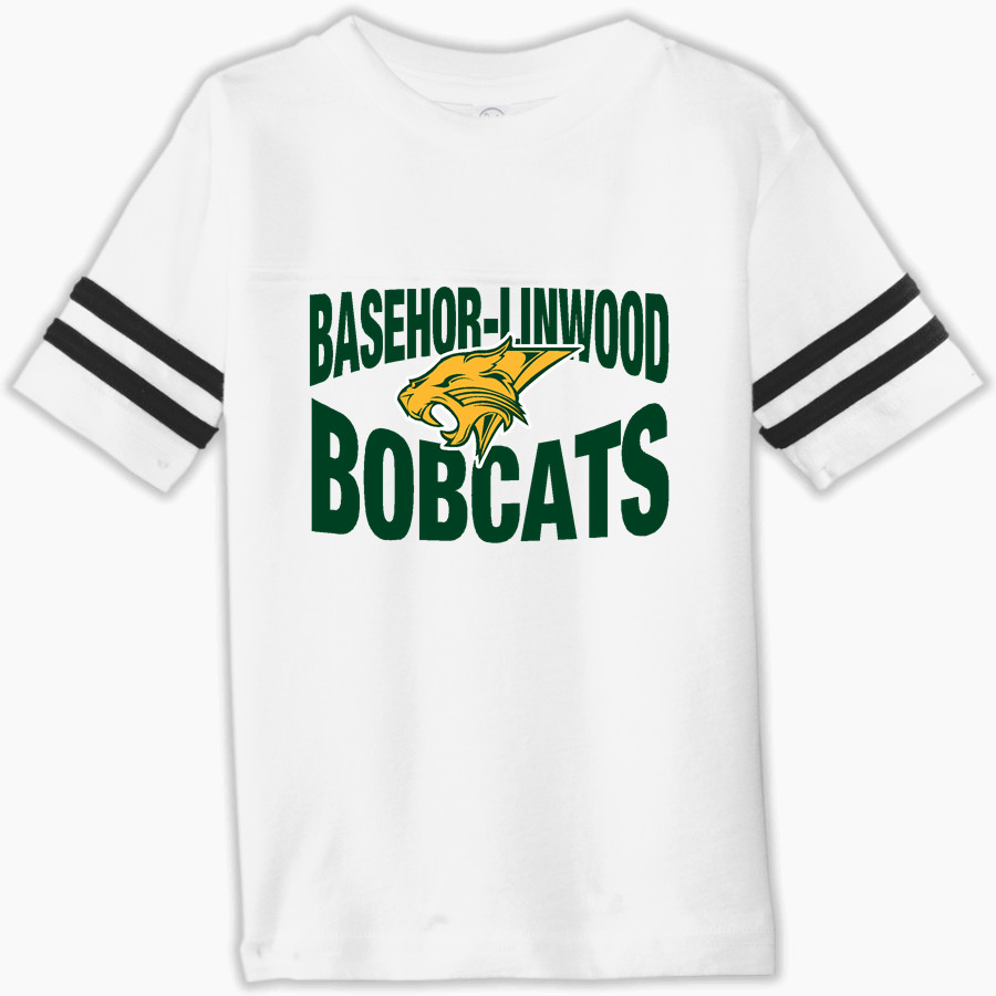 Basehor-Linwood Bobcats Rabbit Skins Toddler Football Fine Jersey T-Shirt