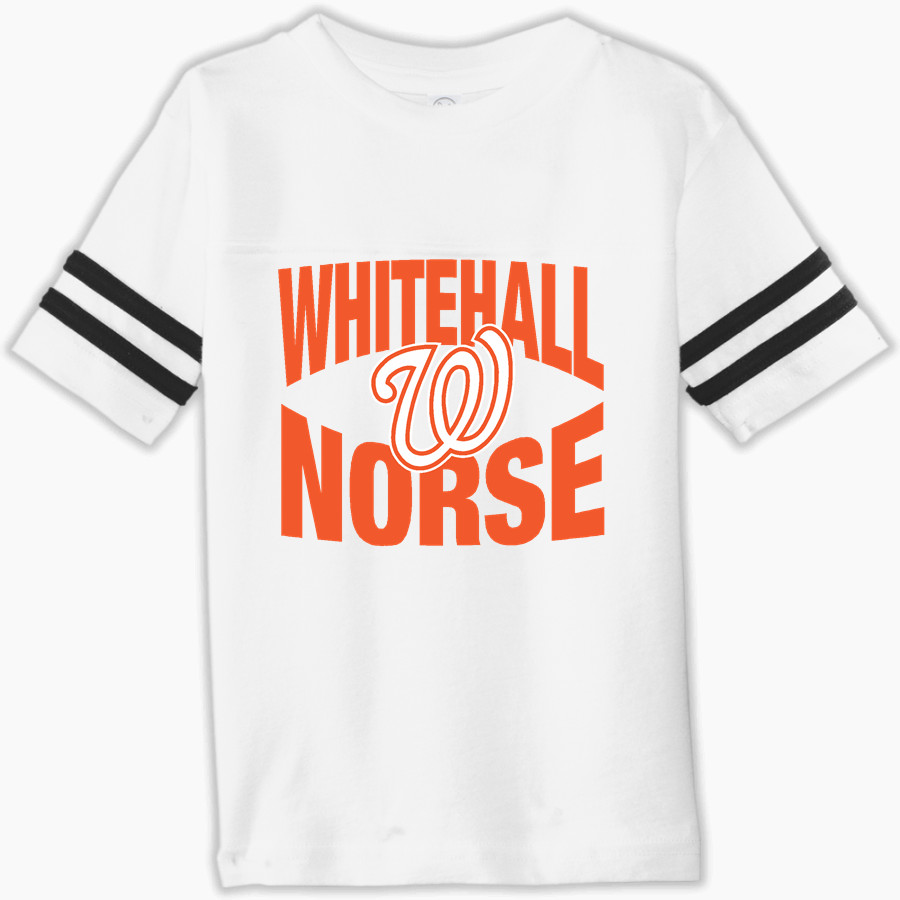 Whitehall Norse Rabbit Skins Toddler Football Fine Jersey T-Shirt