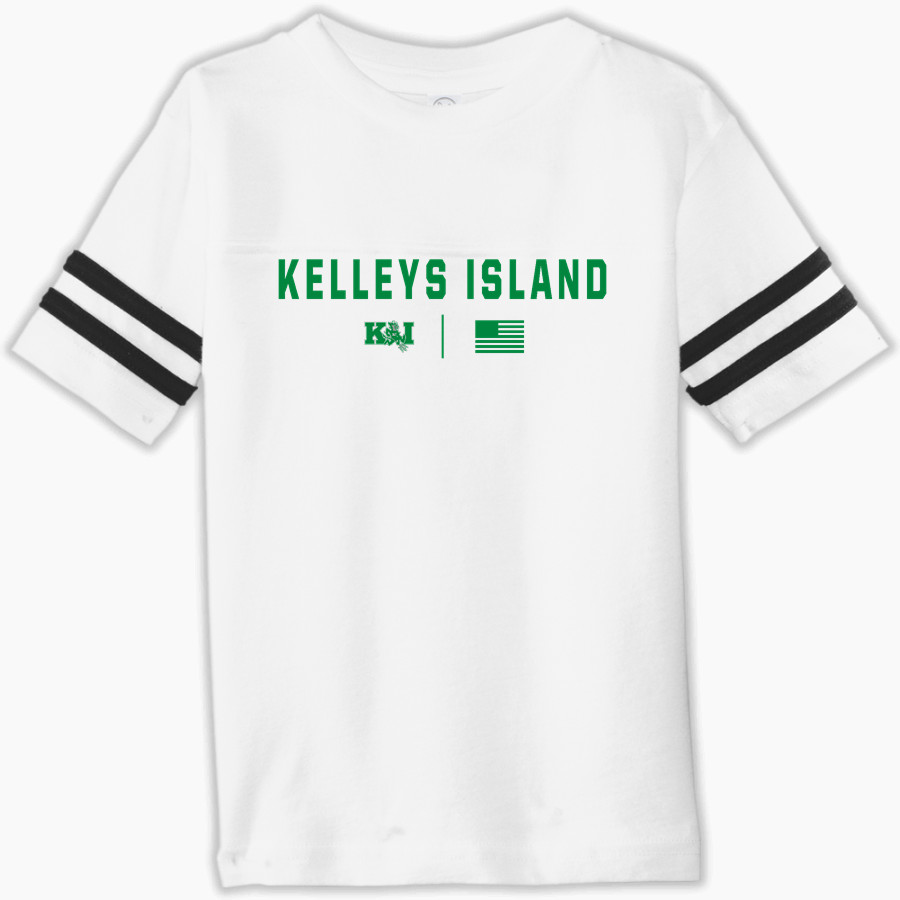 Kelleys Island Green Devils Rabbit Skins Toddler Football Fine Jersey T-Shirt