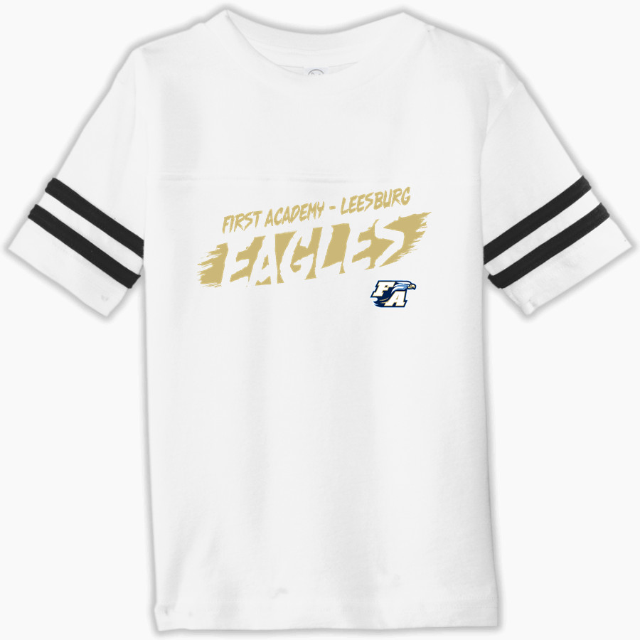 FIRST ACADEMY - LEESBURG EAGLES Rabbit Skins Toddler Football Fine Jersey T-Shirt