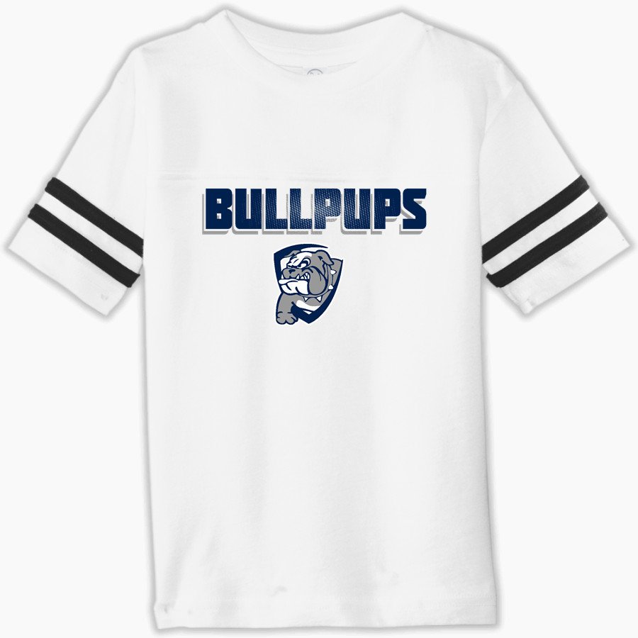 GONZAGA PREP SCHOOL BULLPUPS Rabbit Skins Toddler Football Fine Jersey T-Shirt