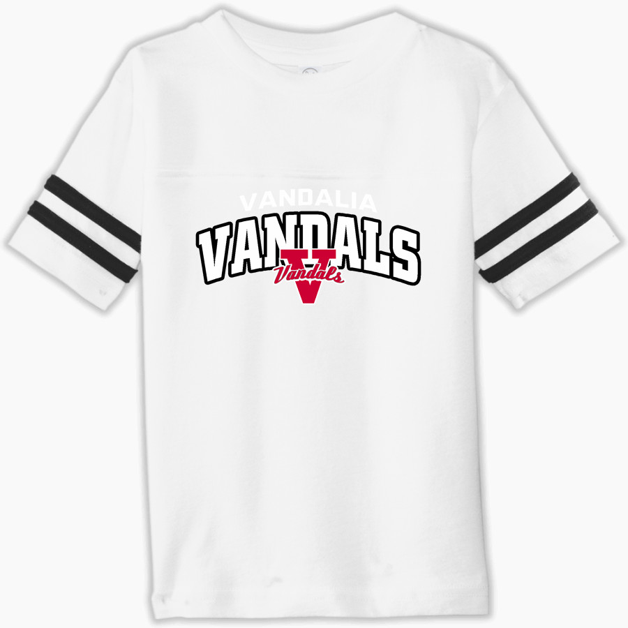 VANDALIA HIGH SCHOOL VANDALS Rabbit Skins Toddler Football Fine Jersey T-Shirt