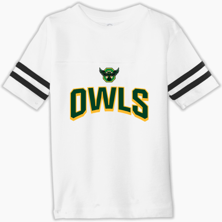 OVERLAKE OWLS ONLINE STORE Rabbit Skins Toddler Football Fine Jersey T-Shirt