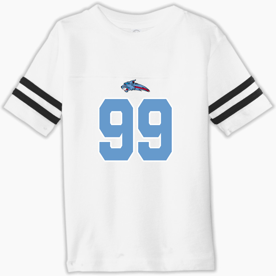 Eastmont Wildcats Rabbit Skins Toddler Football Fine Jersey T-Shirt