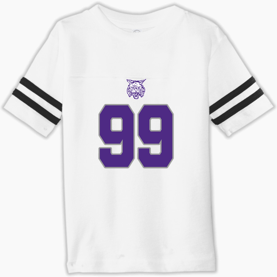 MILFORD CENTRAL SCHOOL WILDCATS Rabbit Skins Toddler Football Fine Jersey T-Shirt