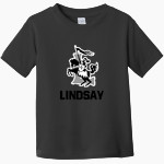 LINDSAY HIGH SCHOOL KNIGHTS <span class="pdp-name-mascot">LINDSAY KNIGHTS</span> Rabbit Skins Toddler Fine Jersey T-Shirt Front Thumbnail