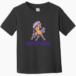 WELEETKA HIGH SCHOOL OUTLAWS Rabbit Skins Toddler Fine Jersey T-Shirt Front Thumbnail