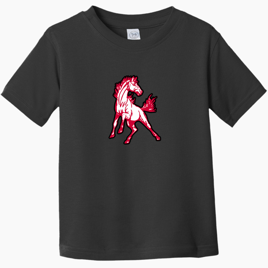 FRONTIER HIGH SCHOOL MUSTANGS Rabbit Skins Toddler Fine Jersey T-Shirt