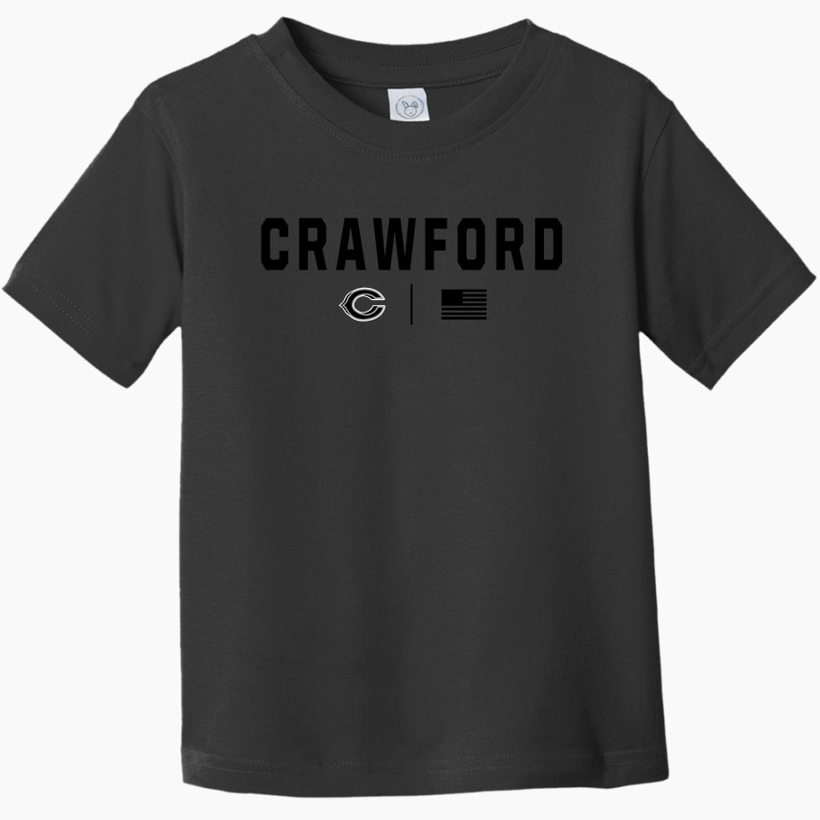 CRAWFORD HIGH SCHOOL PIRATES <span class="pdp-name-mascot">CRAWFORD PIRATES</span> Rabbit Skins Toddler Fine Jersey T-Shirt