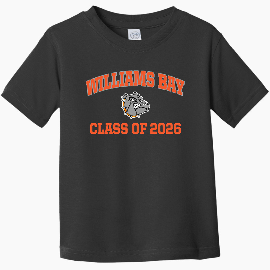 Williams Bay Bulldogs Rabbit Skins Toddler Fine Jersey T-Shirt